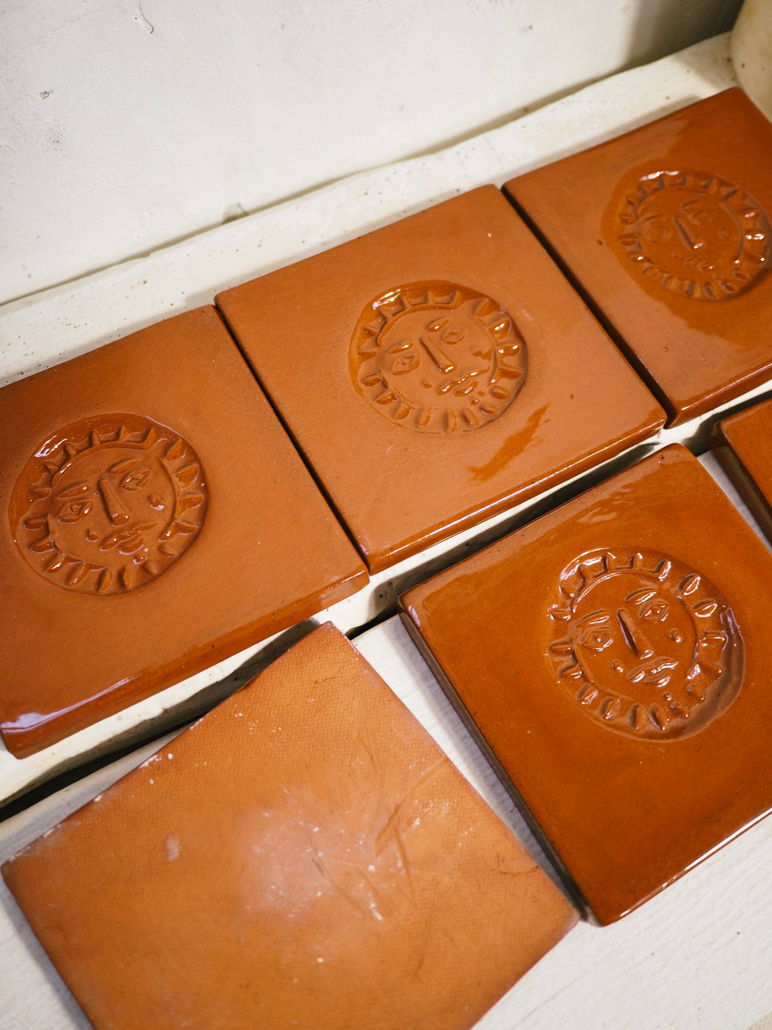 Tiles - Embossed Sun