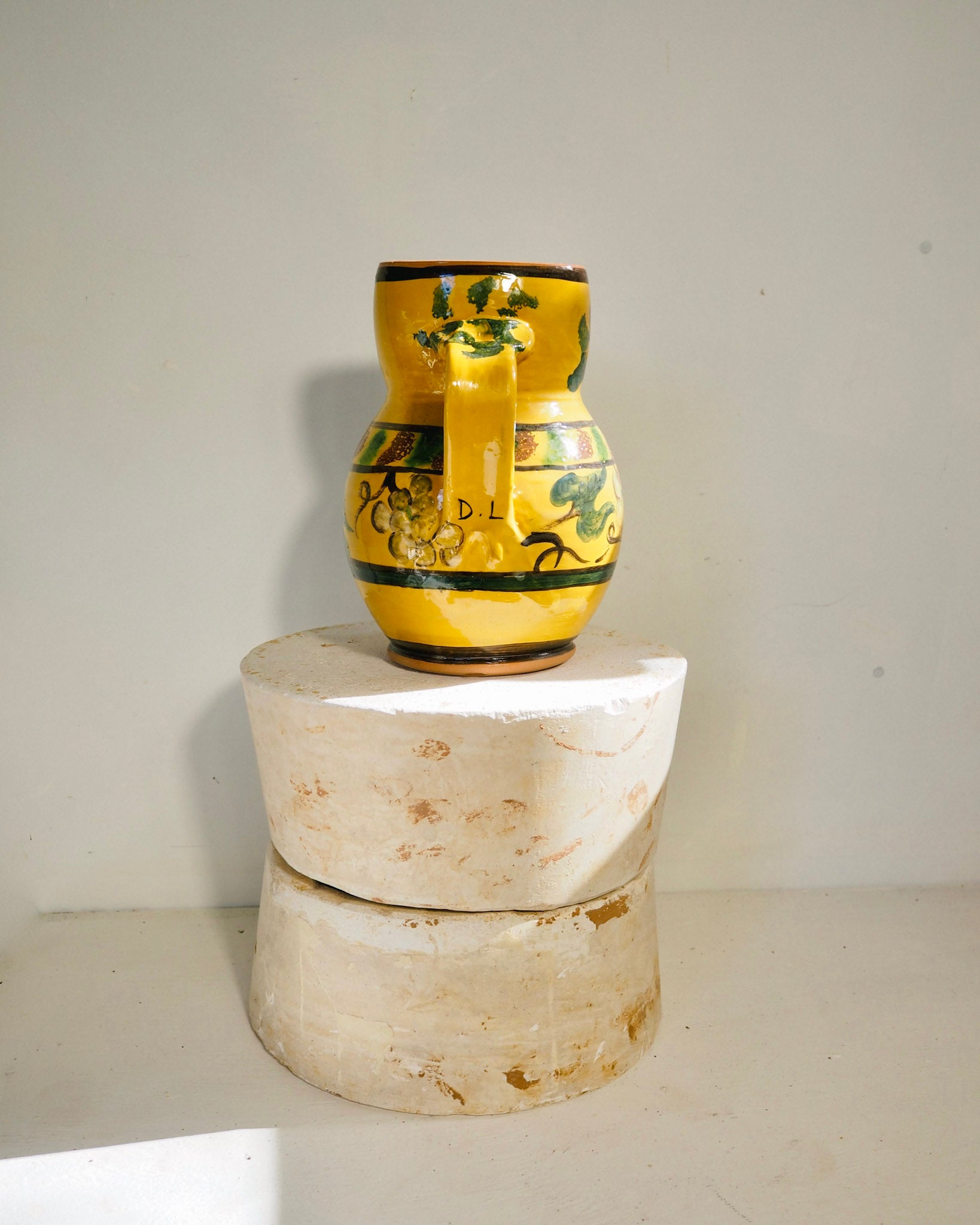 Terracotta jug - Sicilian yellow
