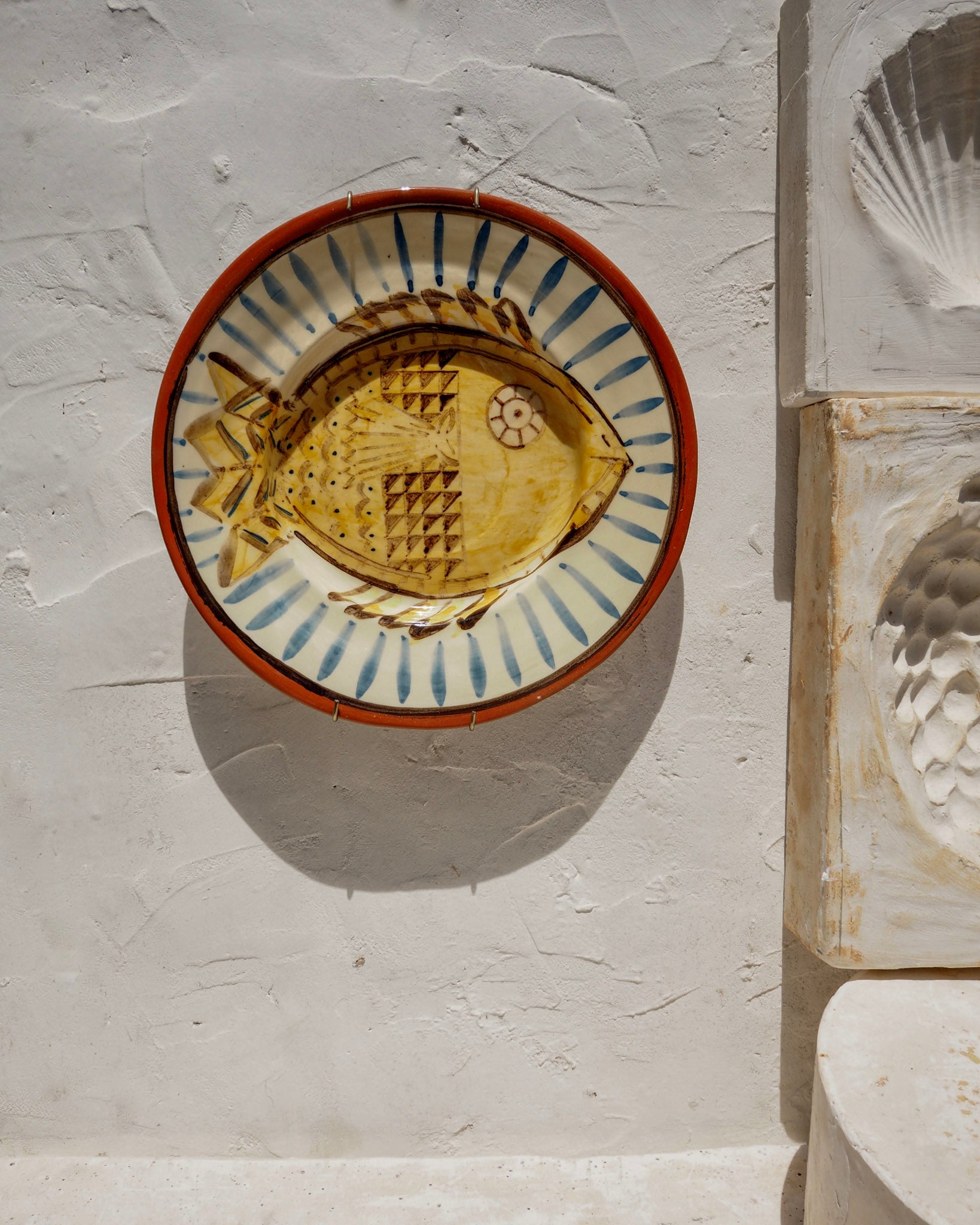 Puglia Plate - yellow fish