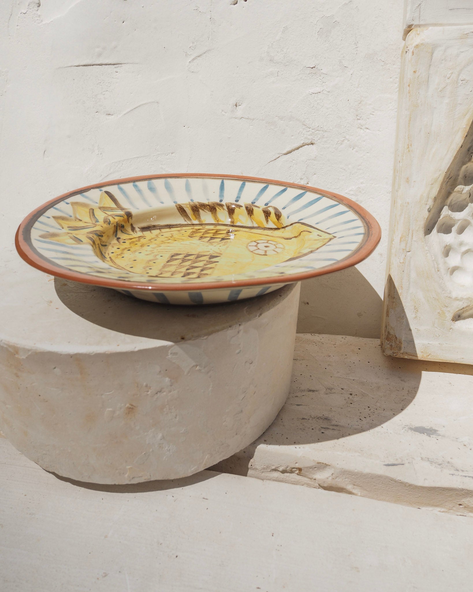 Puglia Plate - yellow fish