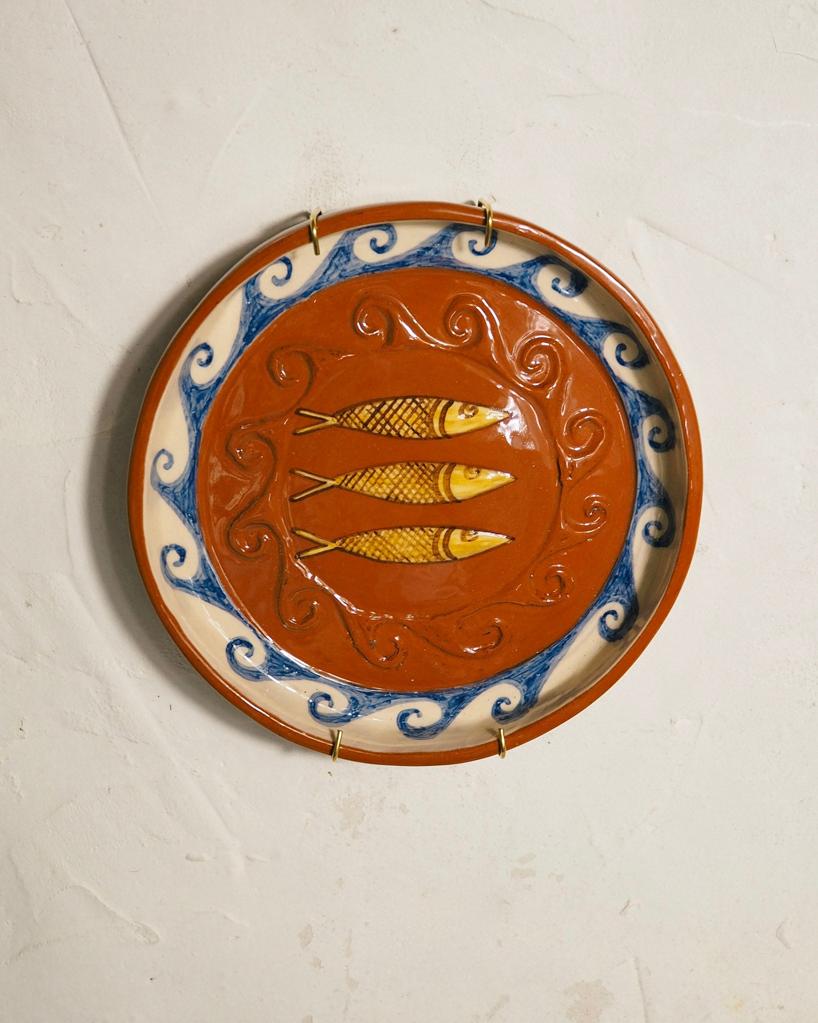 Sardine Plate - Embossed wave