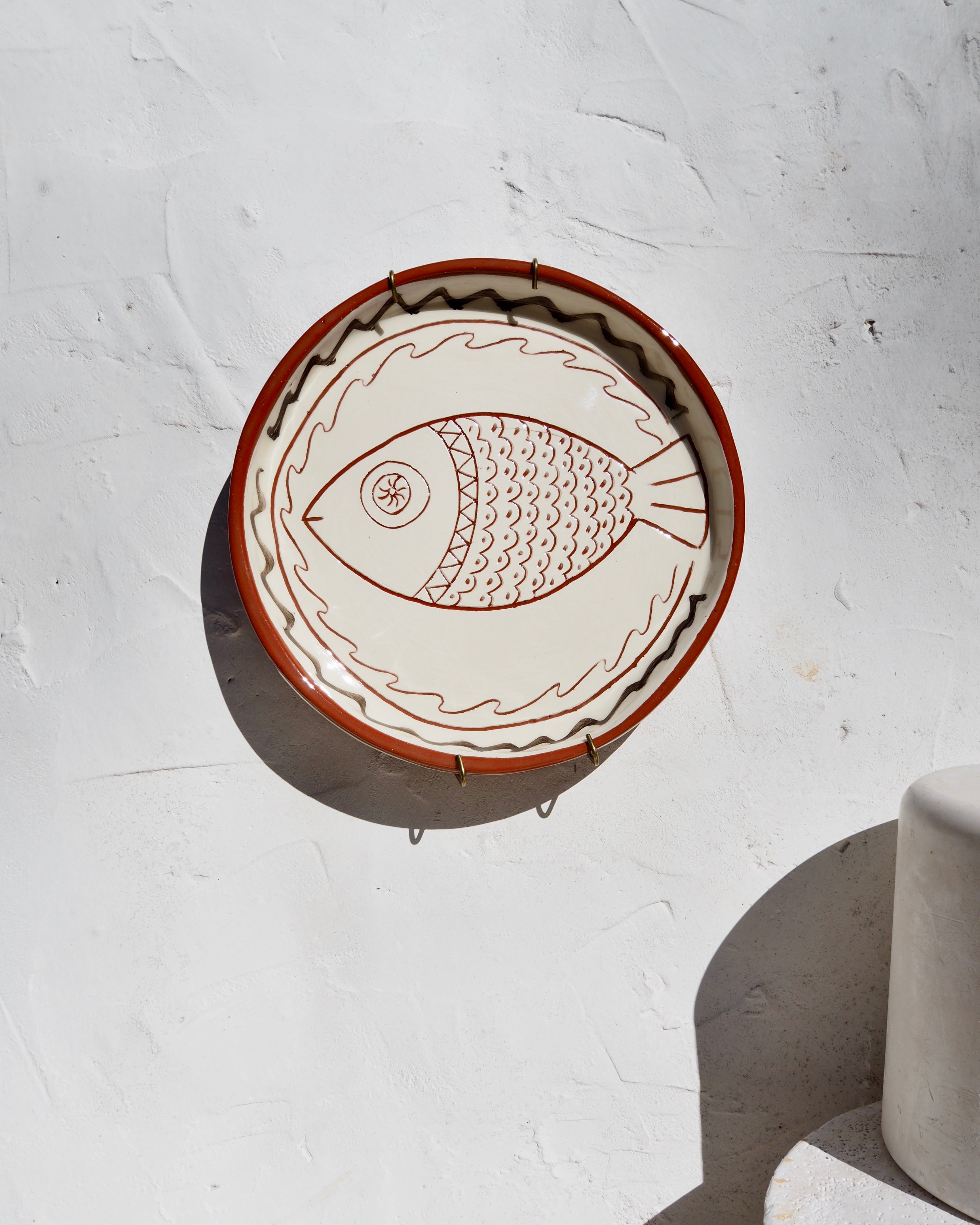 Sardine Plate - Etruscan Pesce