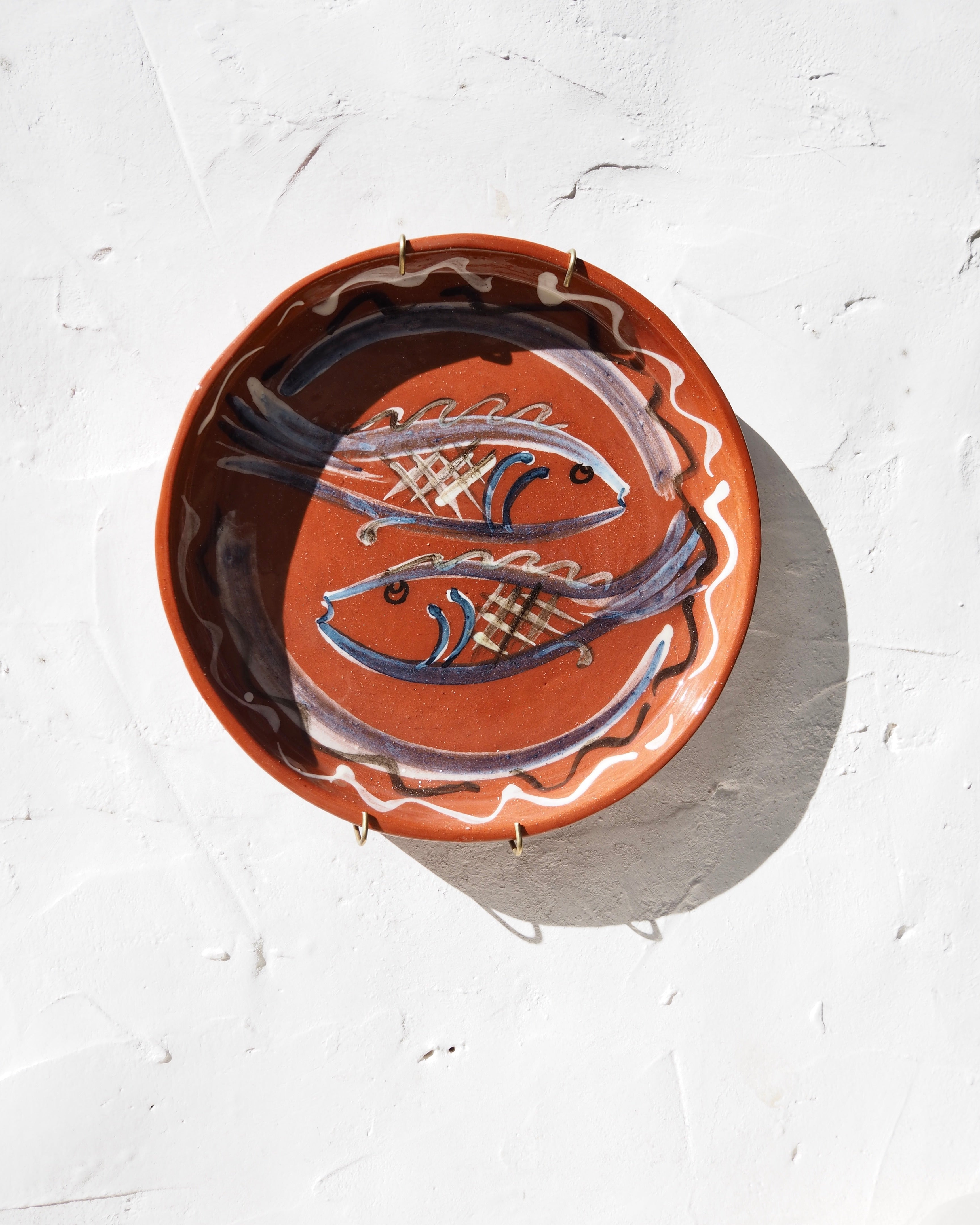 Sardine Plate - Blue fish