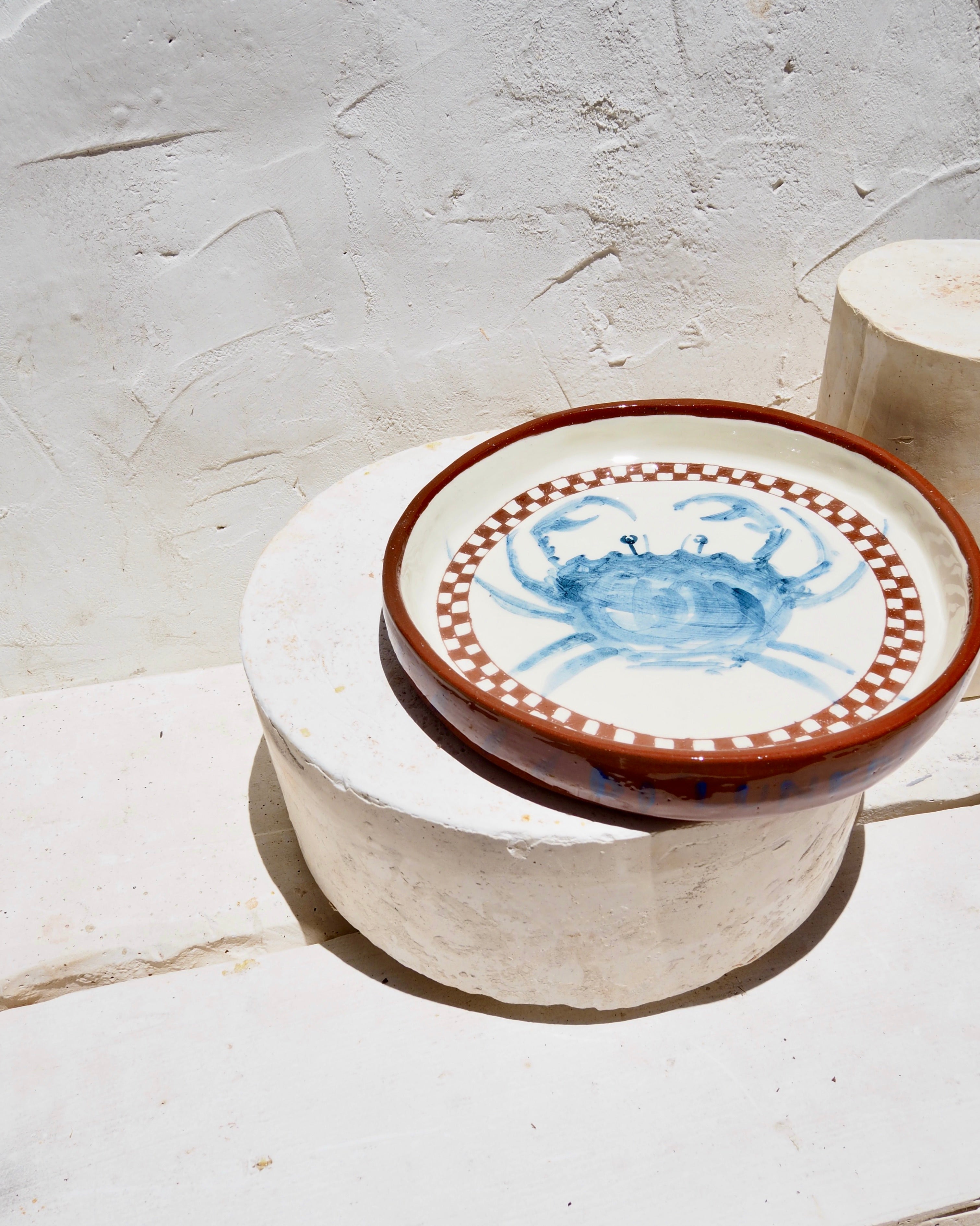 Sardine Plate - Granchetto w carved check