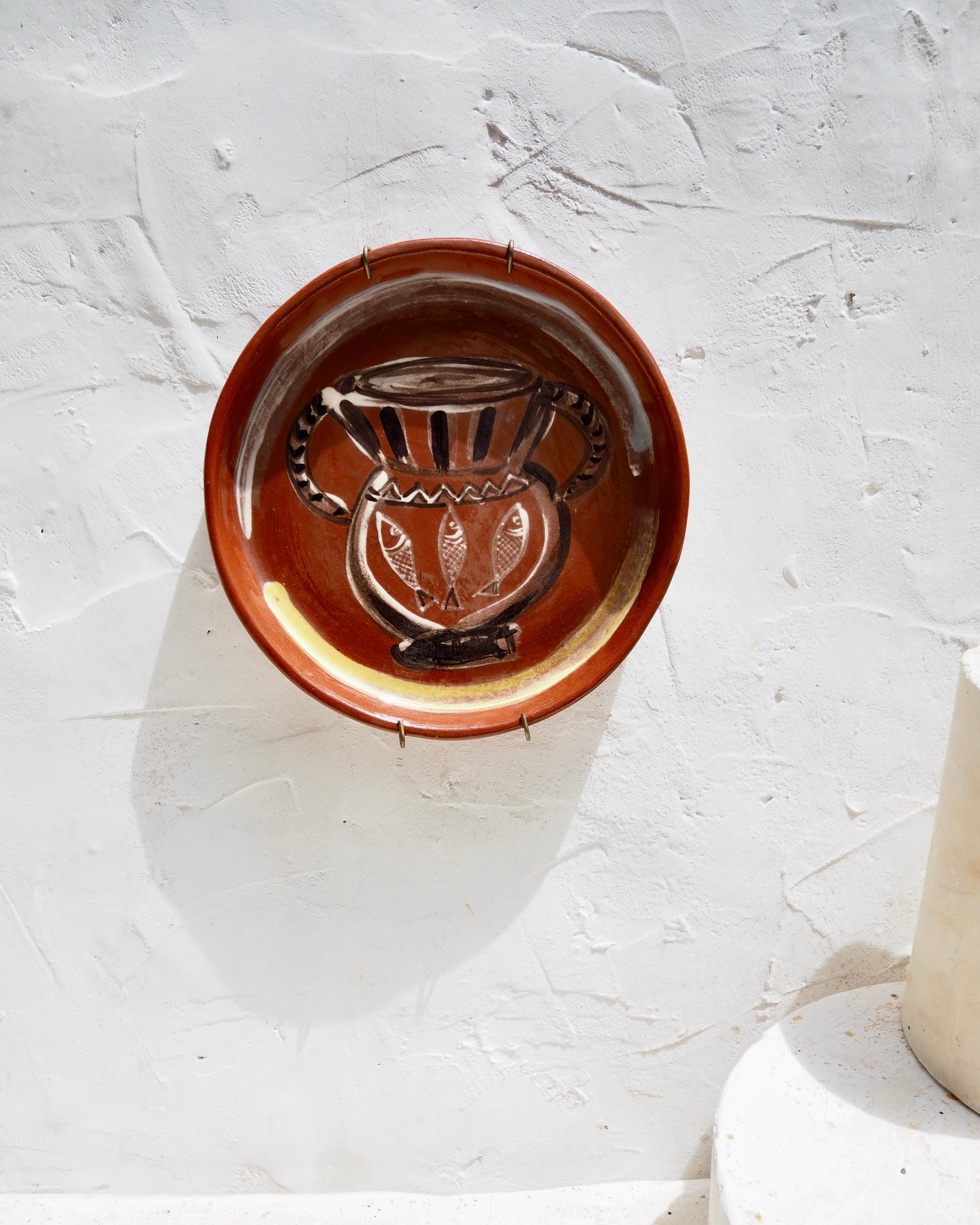 Sardine Plate in Italian terracotta - Sicilia Urn