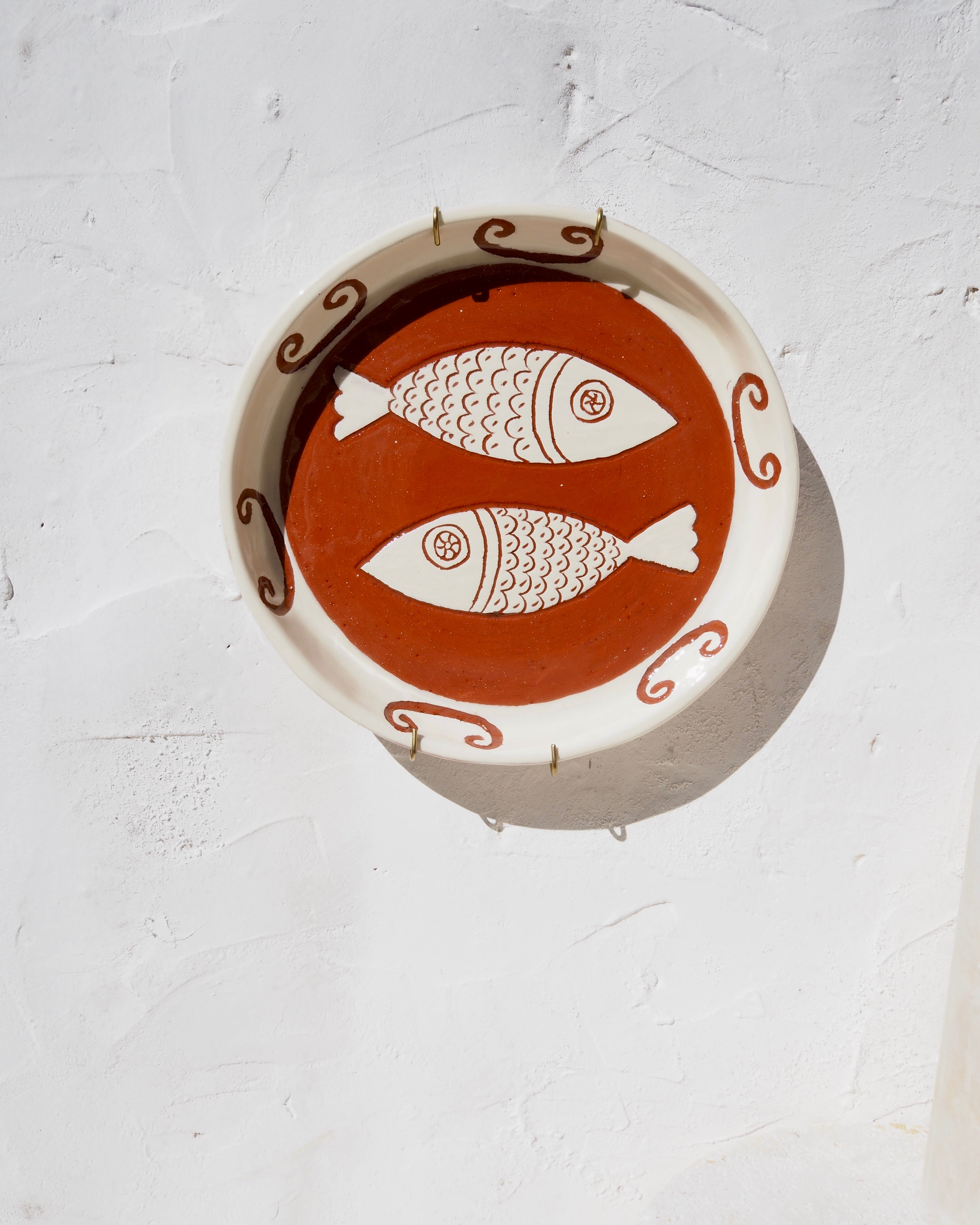 Sardine Plate - Etched Pesce