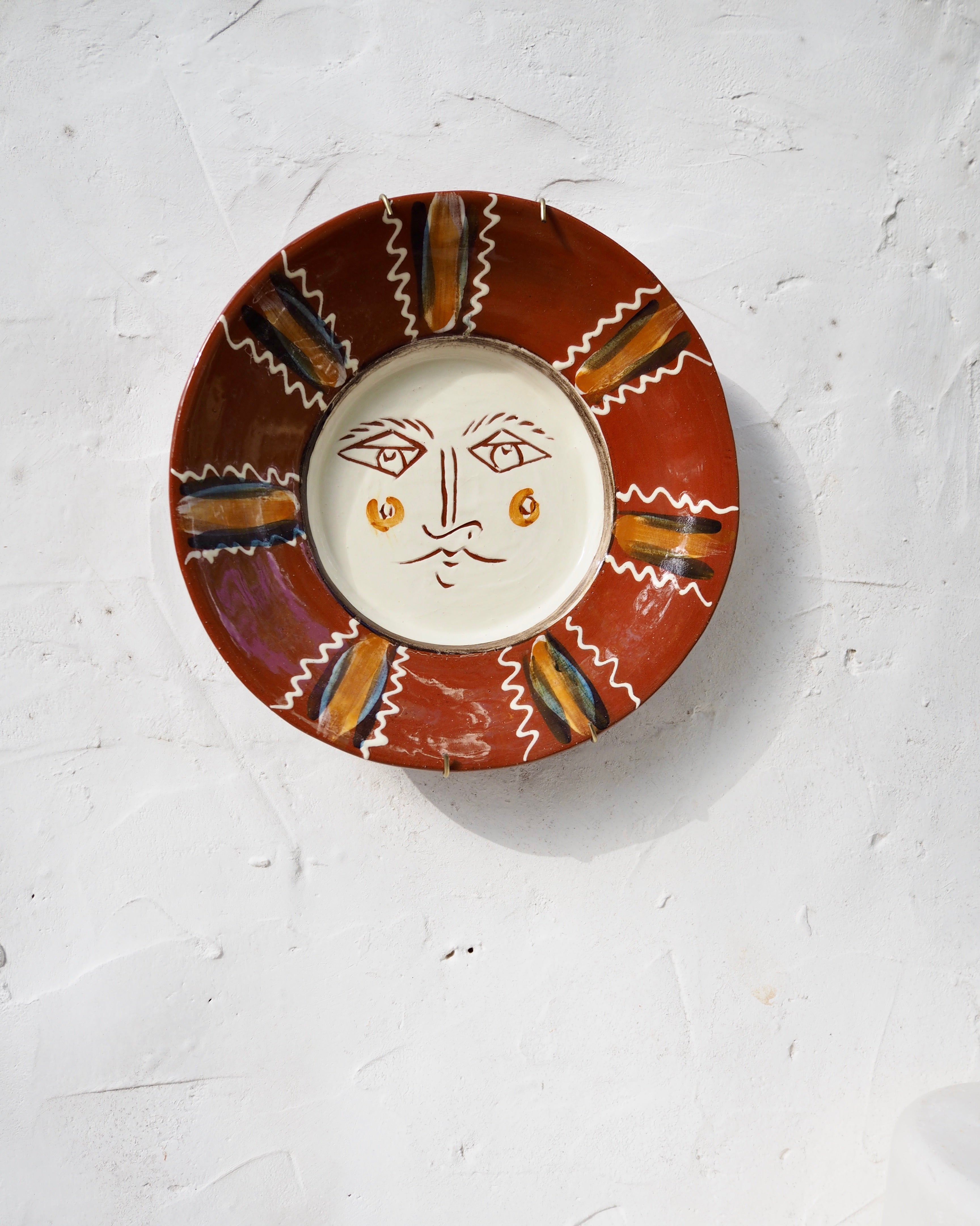 Puglia Plate - Il Sole with border detail