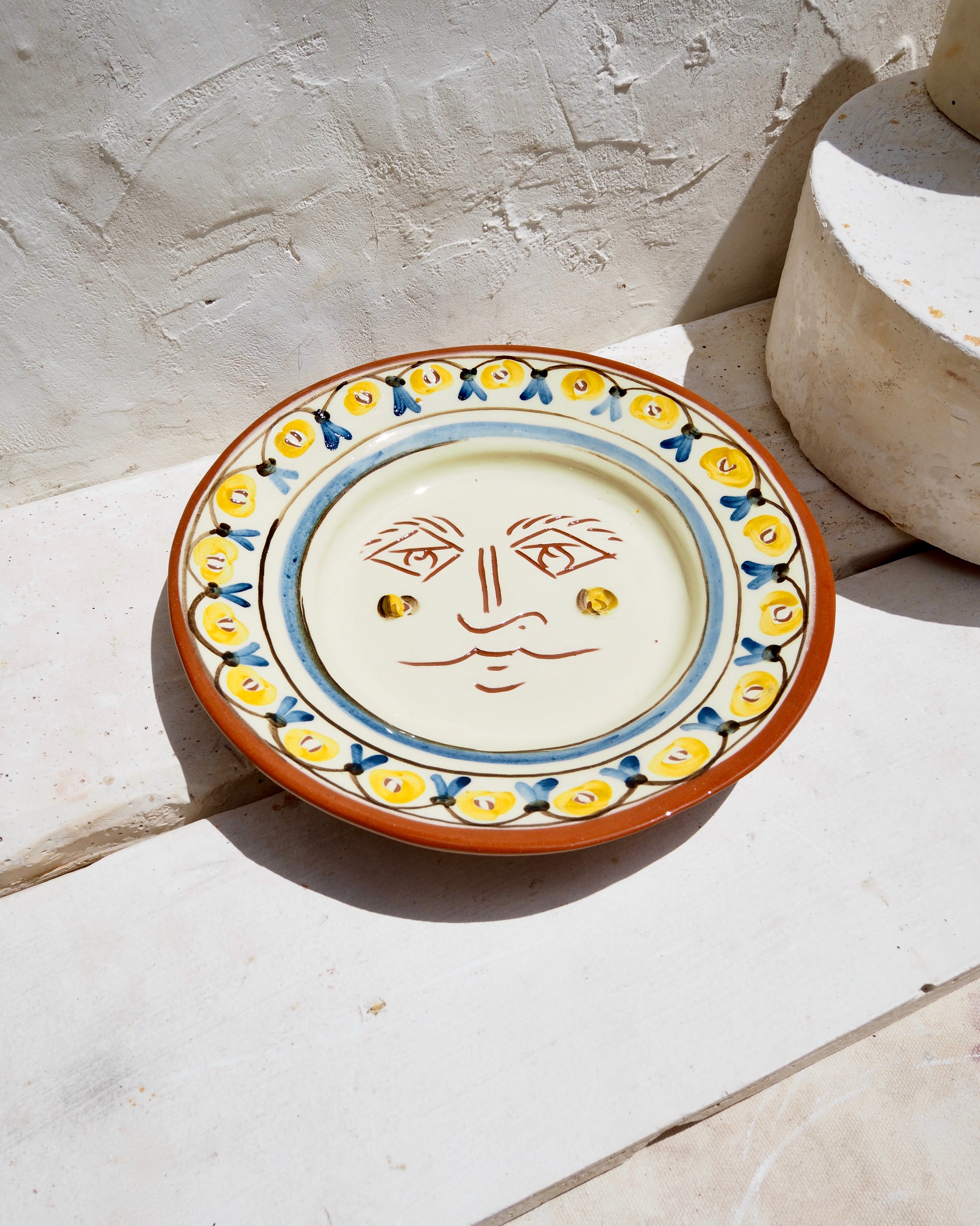 Puglia Plate - Il Sole with border detail