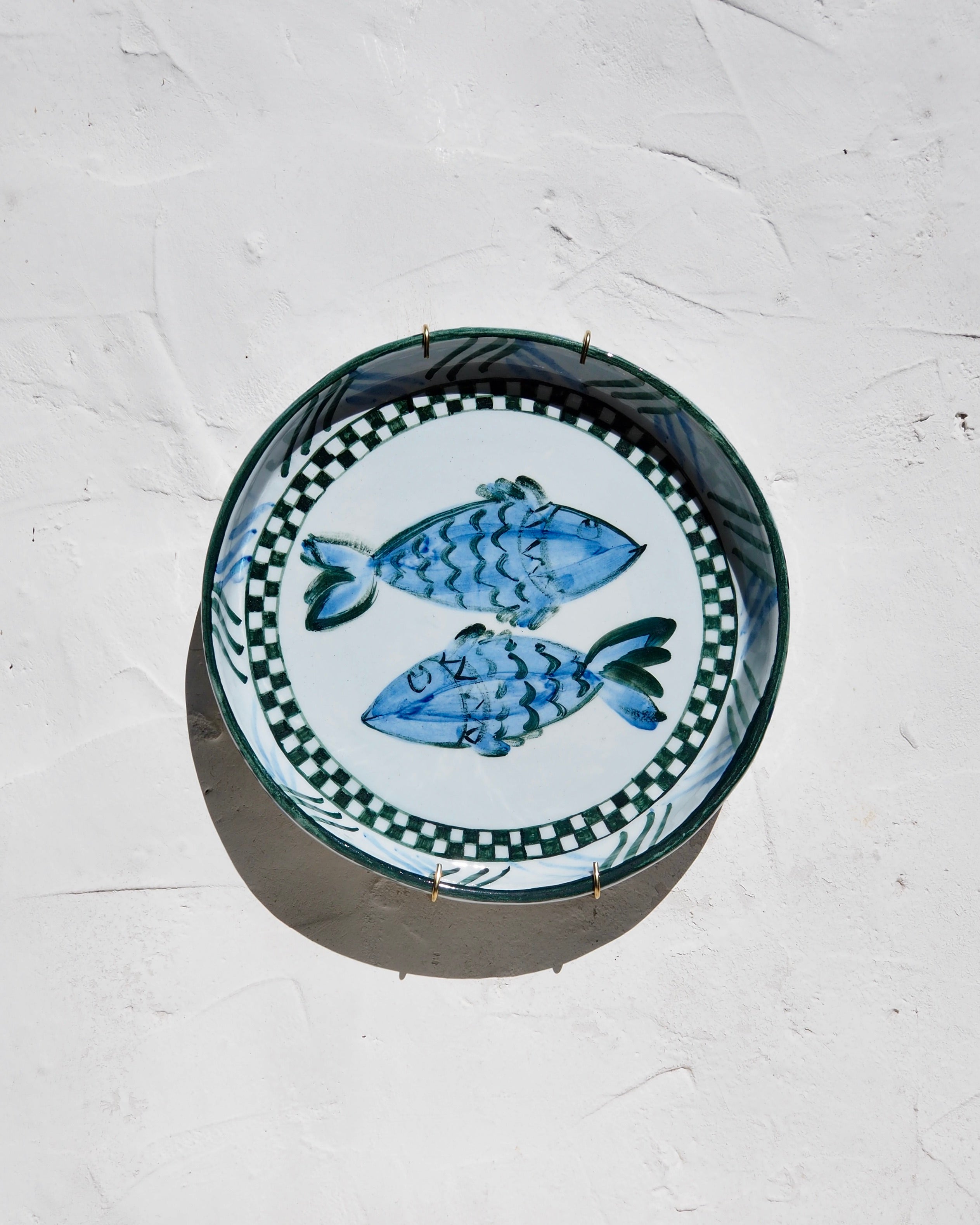 Sardine Plate - Verde check