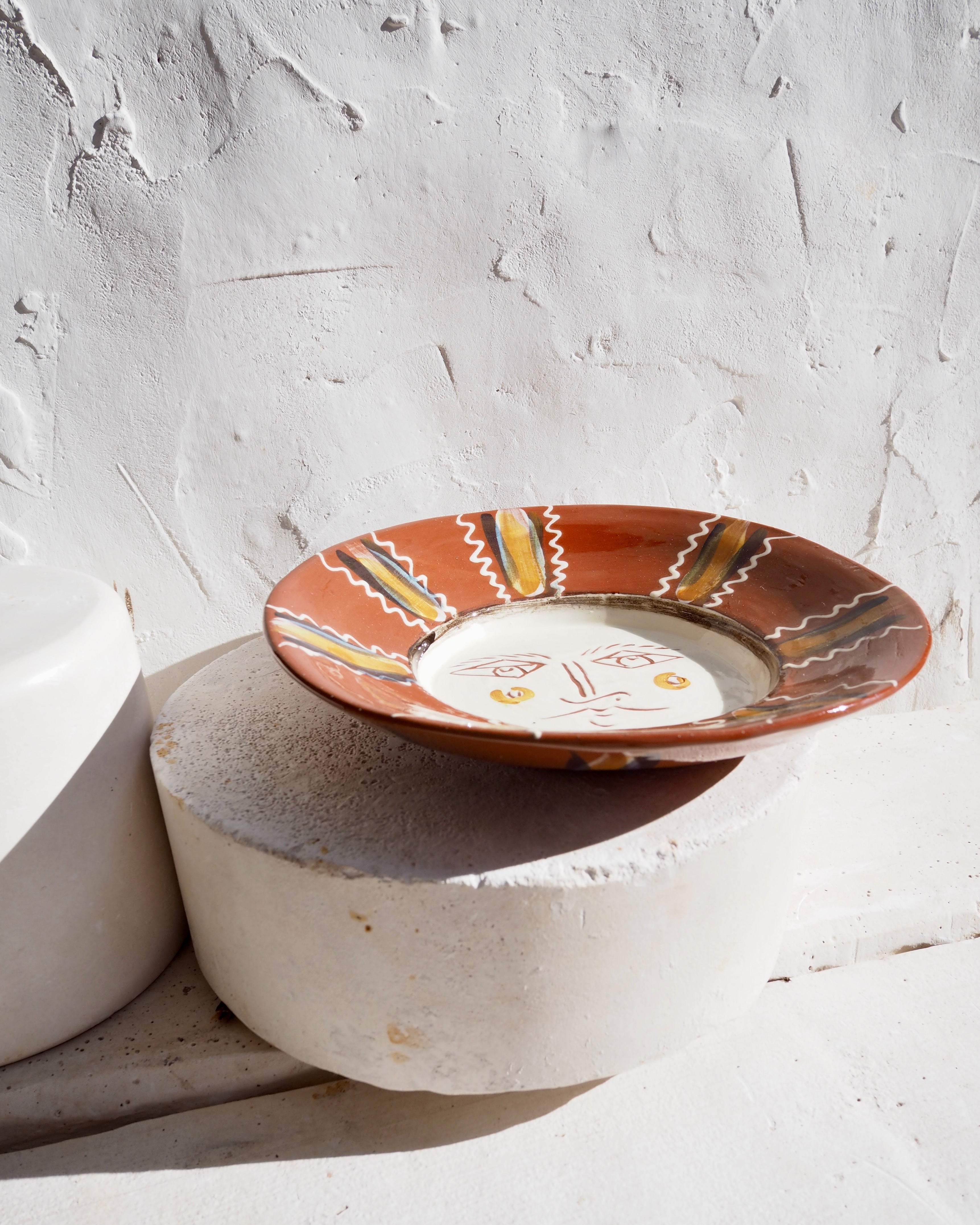 Puglia Plate - Il Sole with border detail
