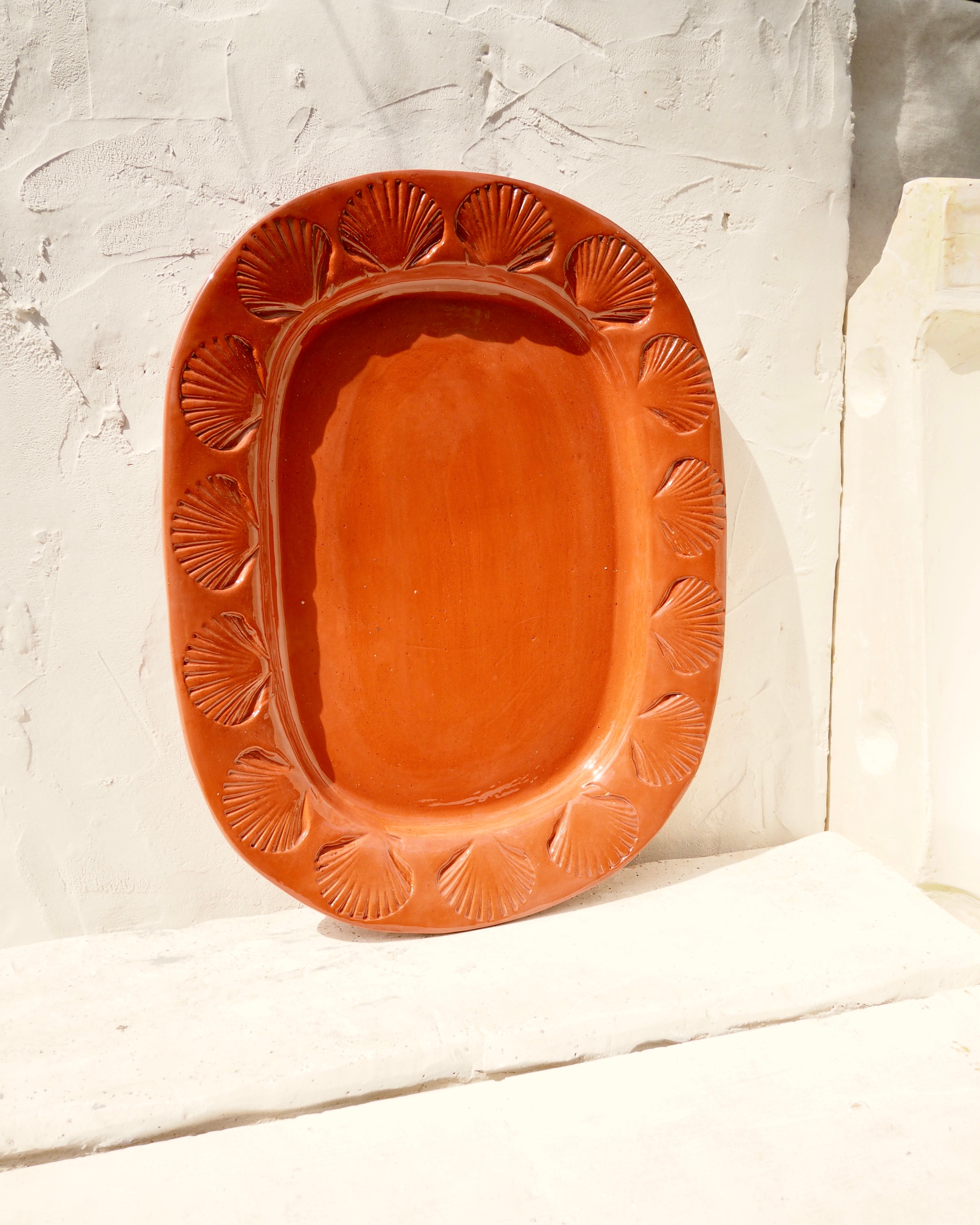 Terracotta Shell Platter