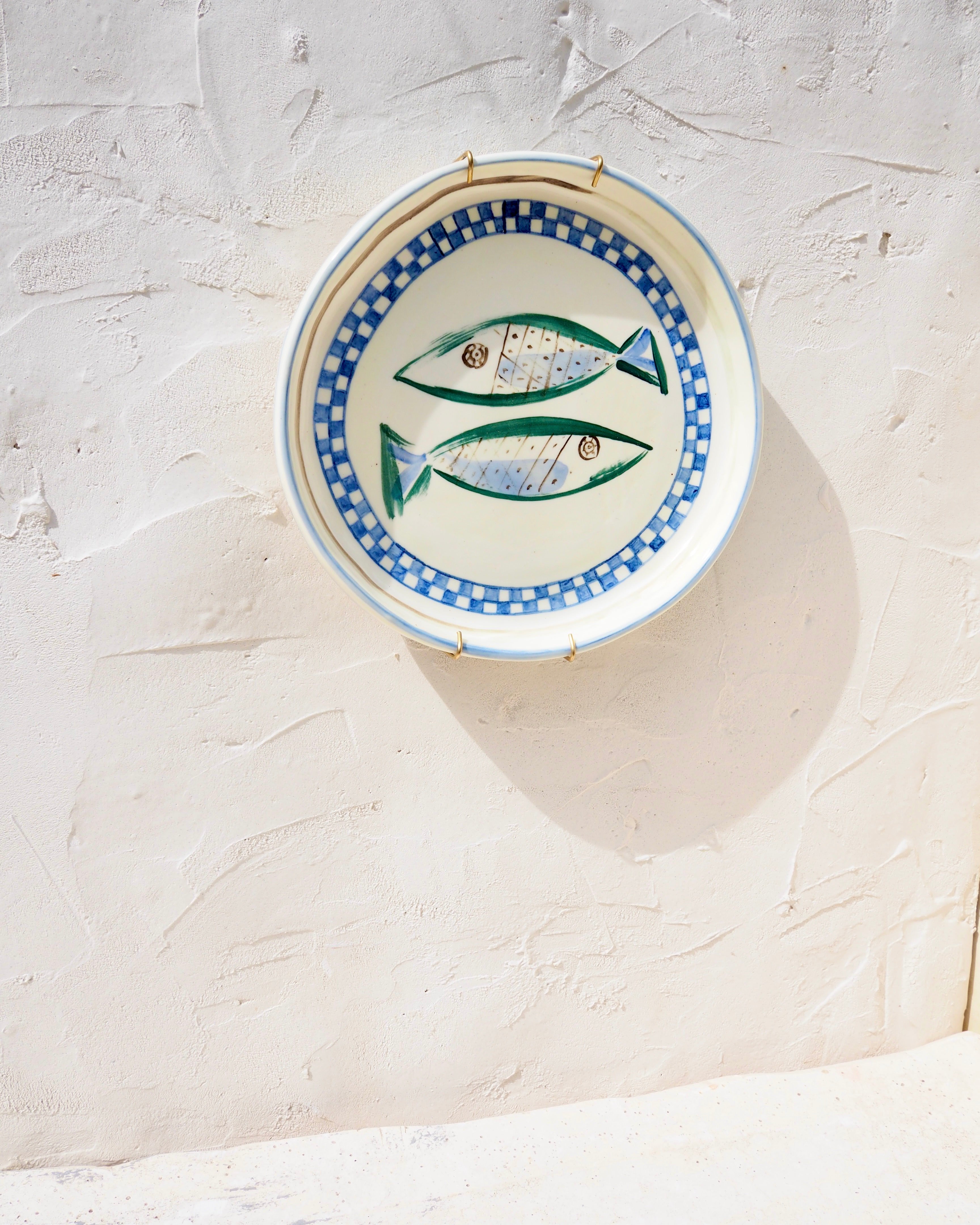 Sardine Plate -  Blu Check