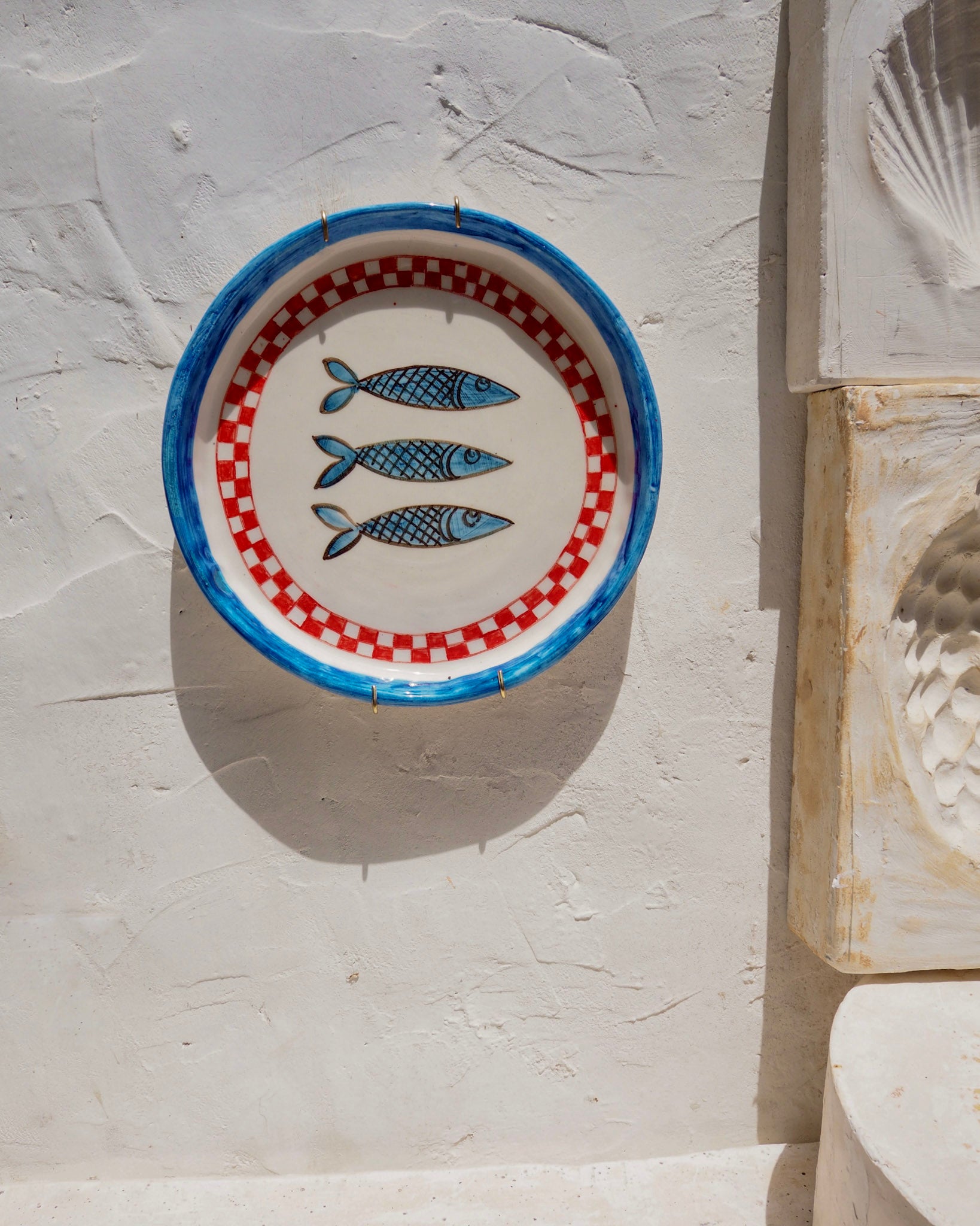 Sardine Plate - Rosso Check