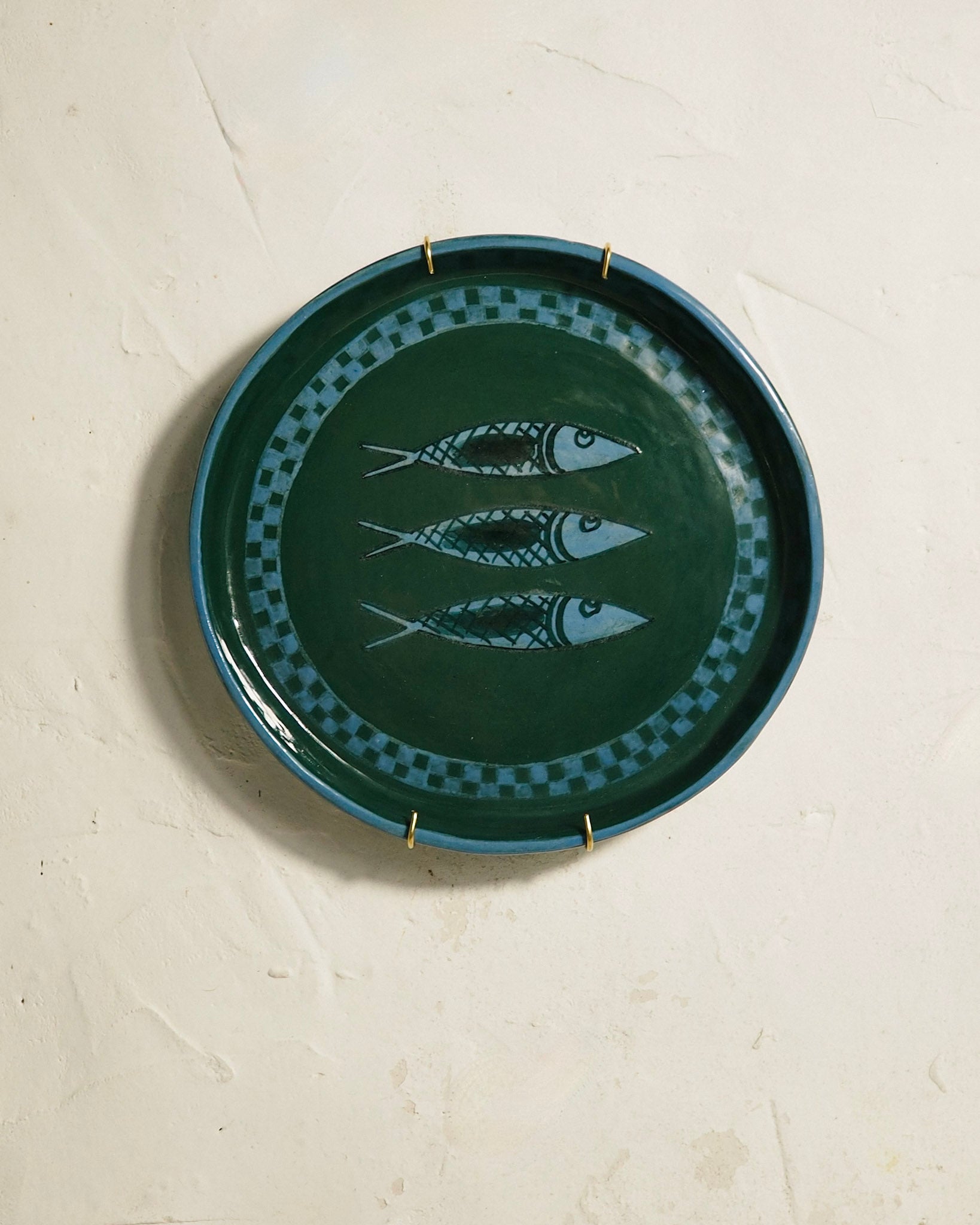 Sardine Plate - Verde Check