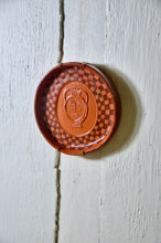 Load image into Gallery viewer, Sardine Plate - Embossed Urn with brass wall hook
