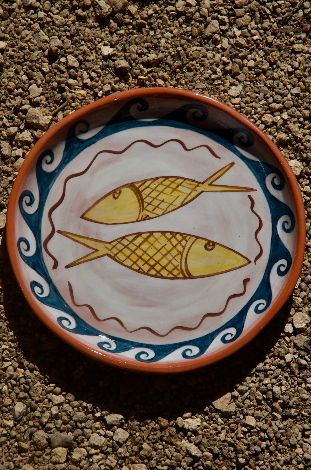 Sardine Plate - Two fish