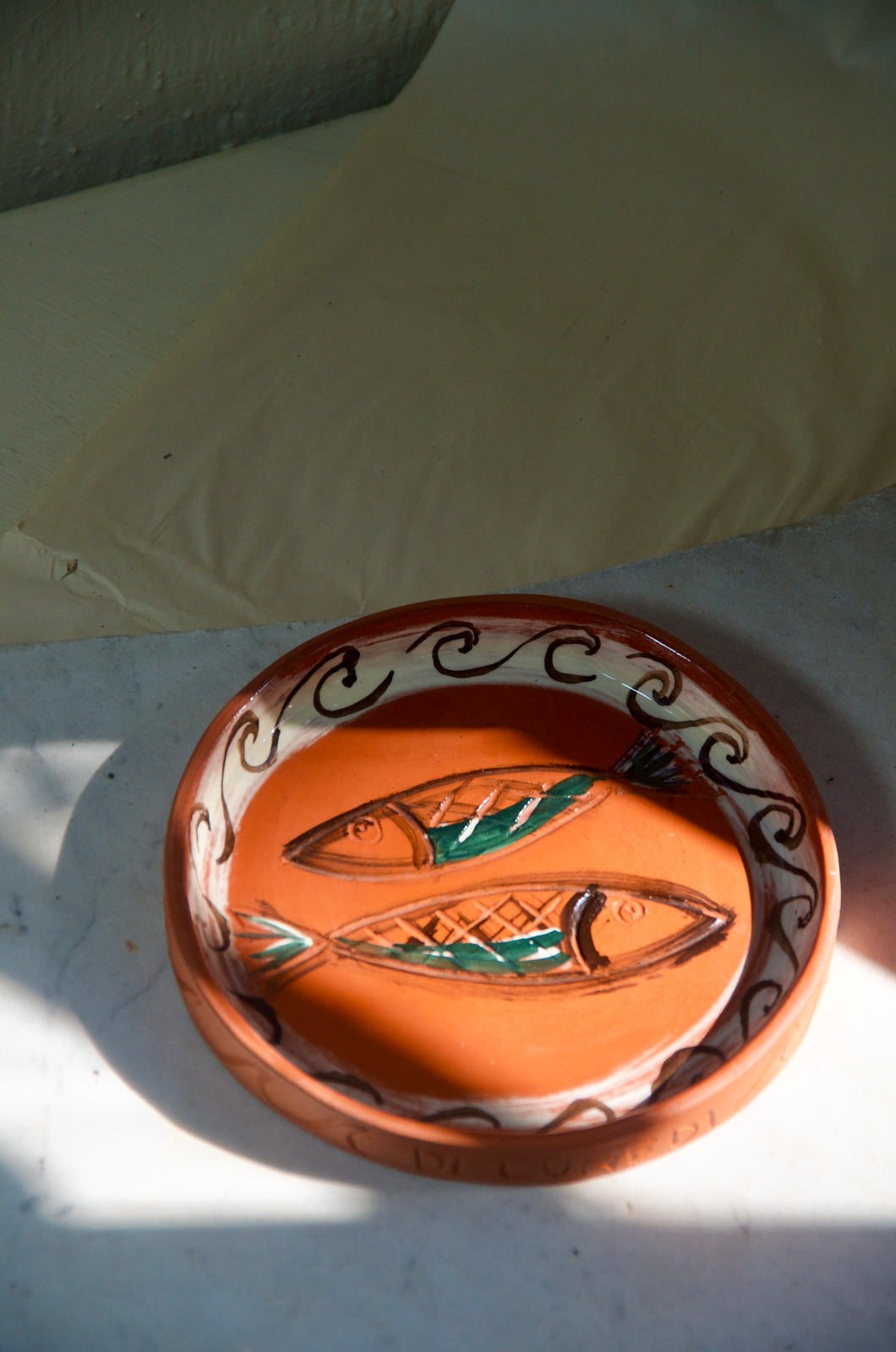 Sardine Plate - Terracotta Pesce