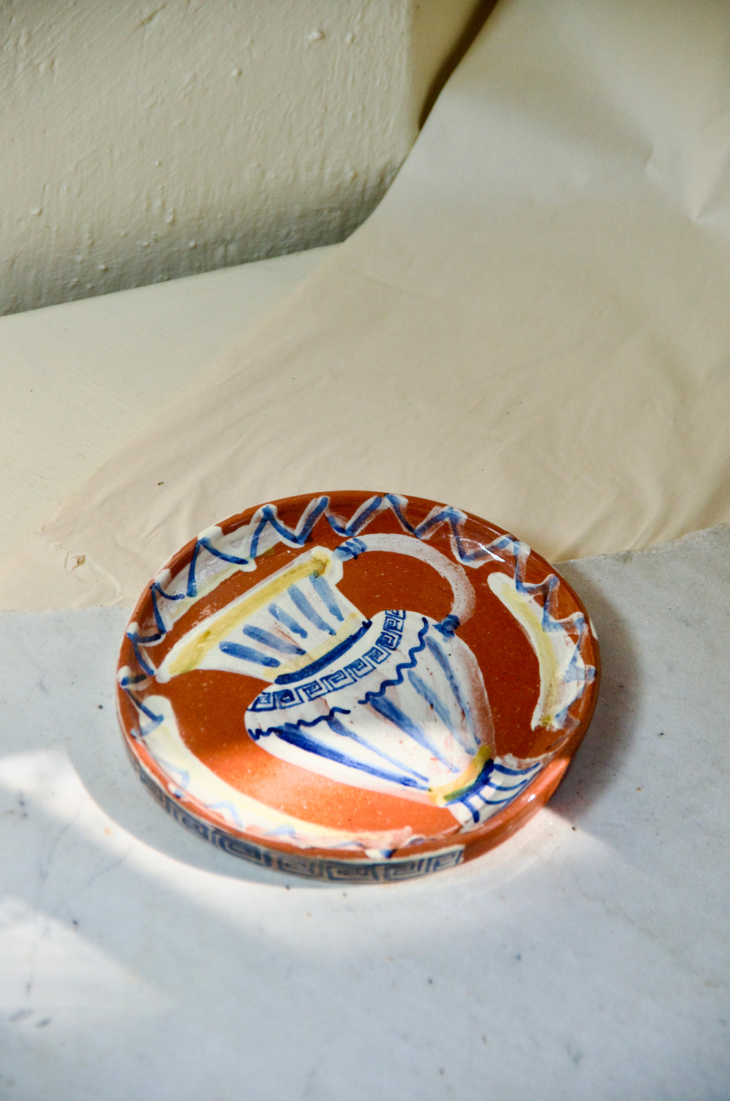 Sardine Plate - Terracotta Urn