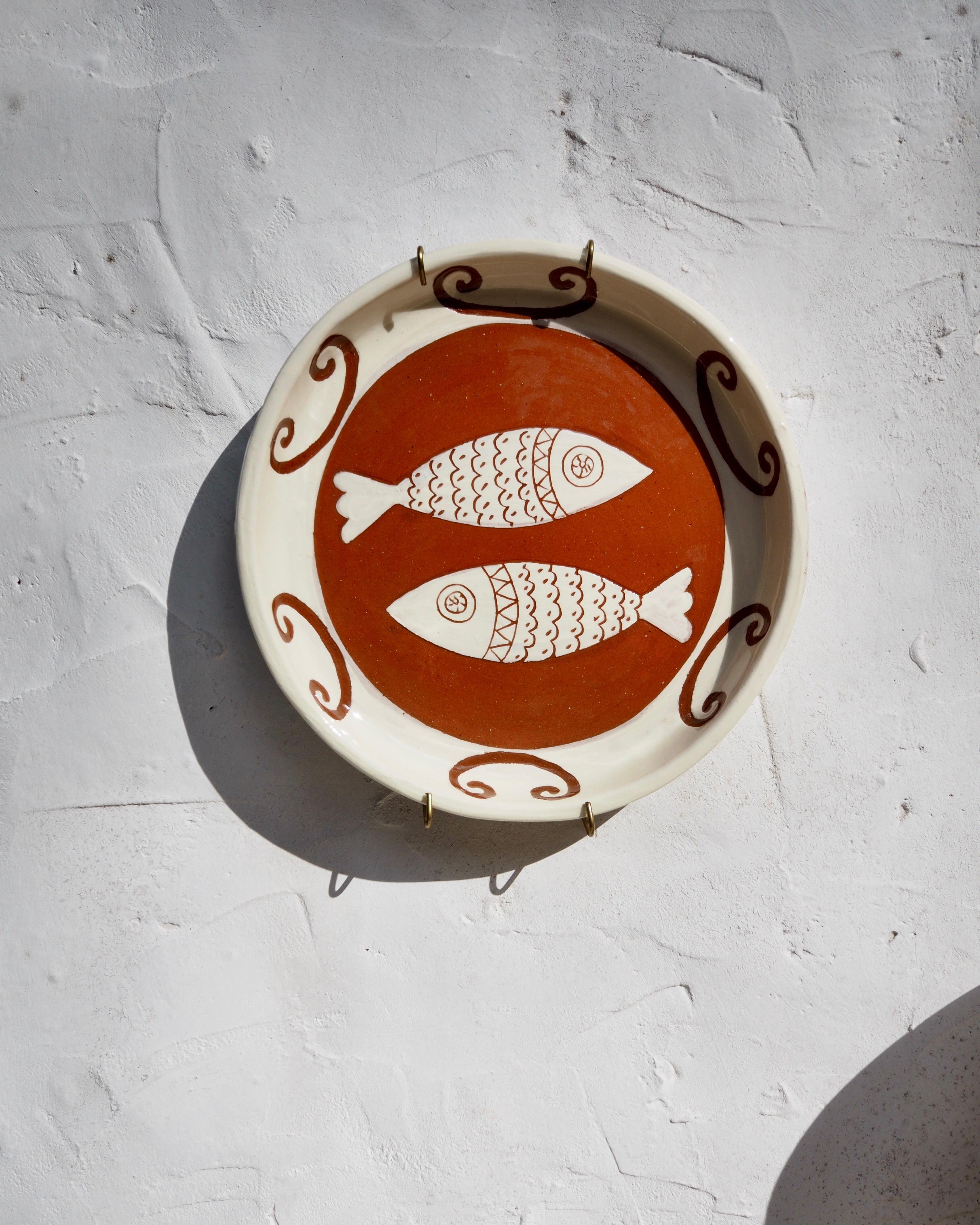 Sardine Plate - Etched Pesce