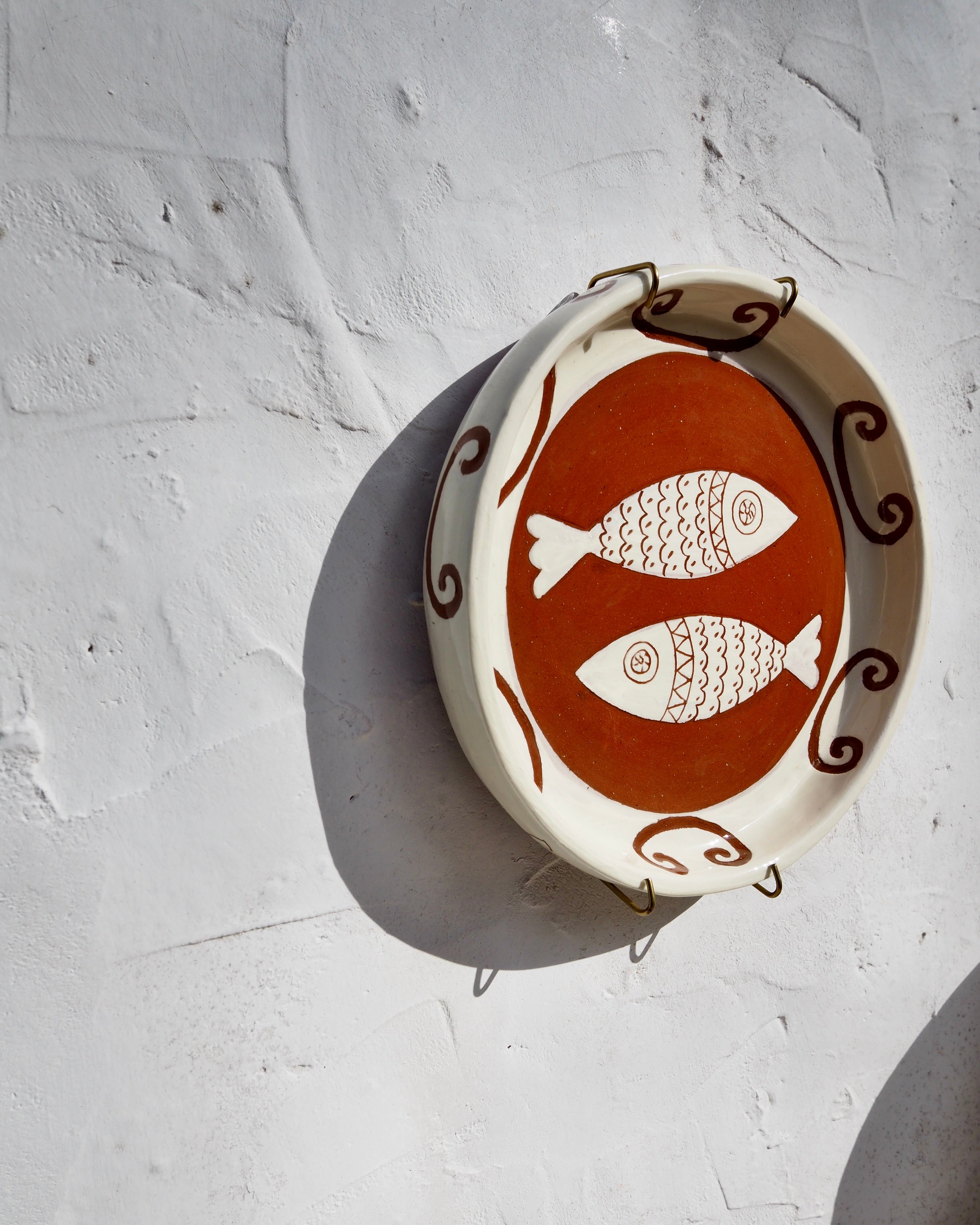 Sardine Plate - Etched Pesce