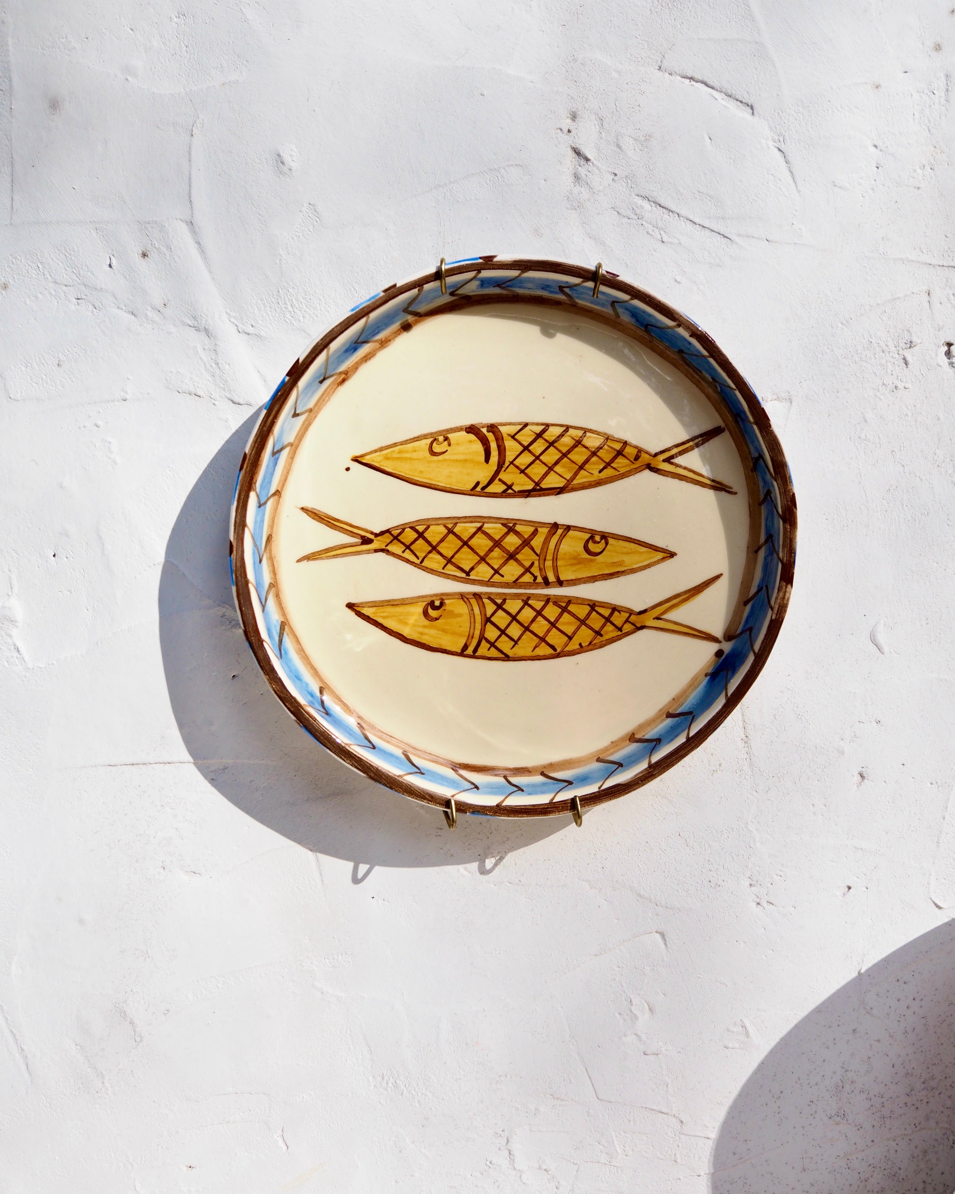 Sardine Plate - Yellow Pesce