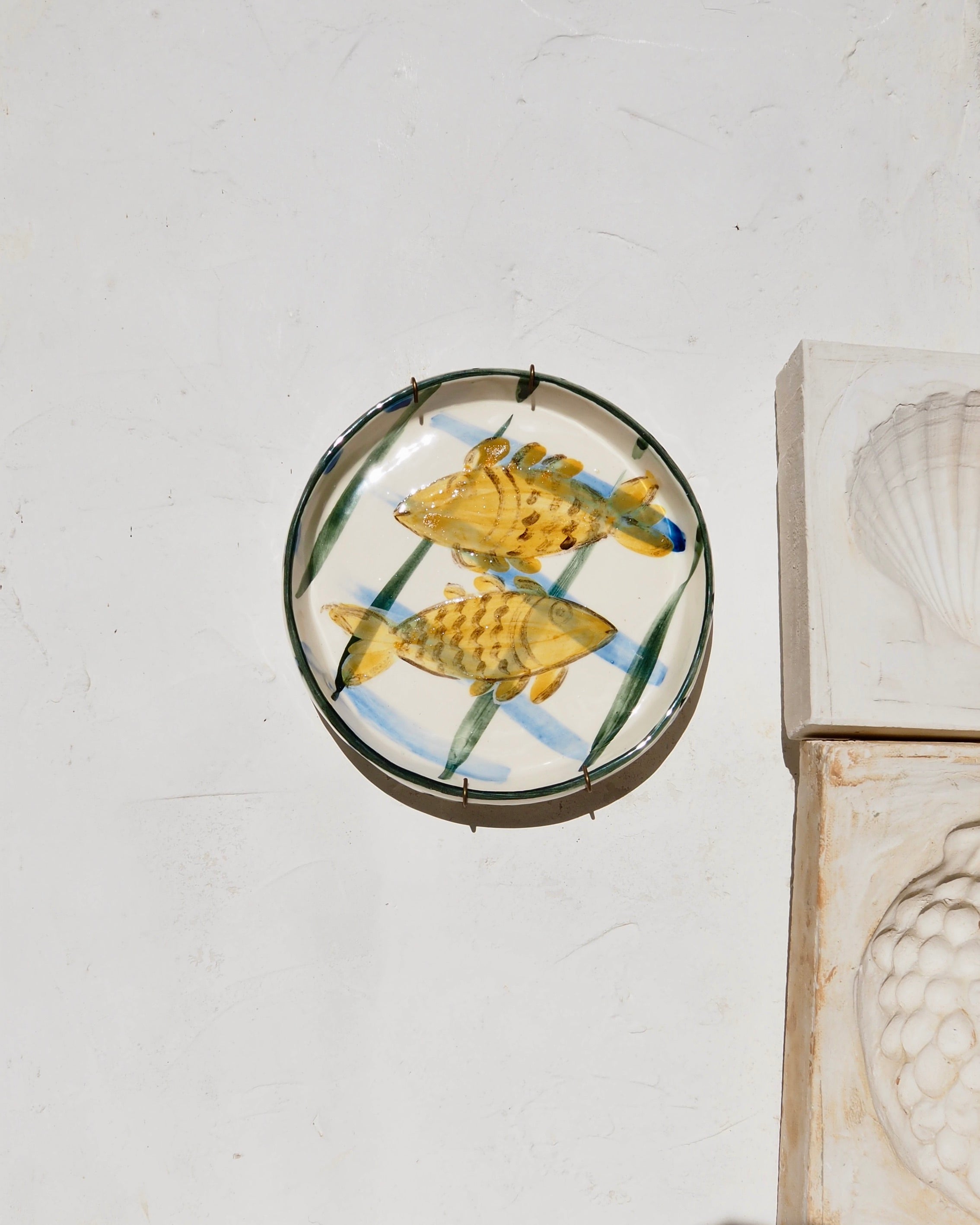 Sardine Plate - Yellow Fish