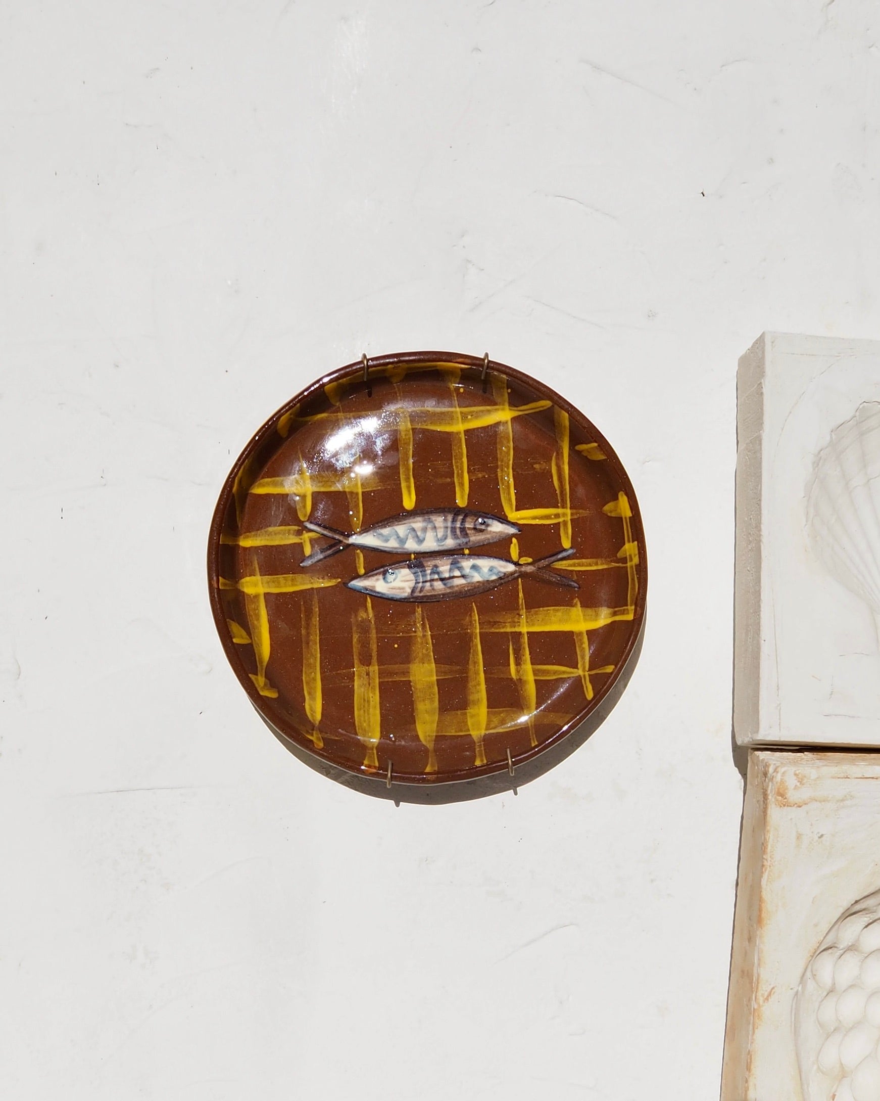 Sardine Plate - Yellow Check