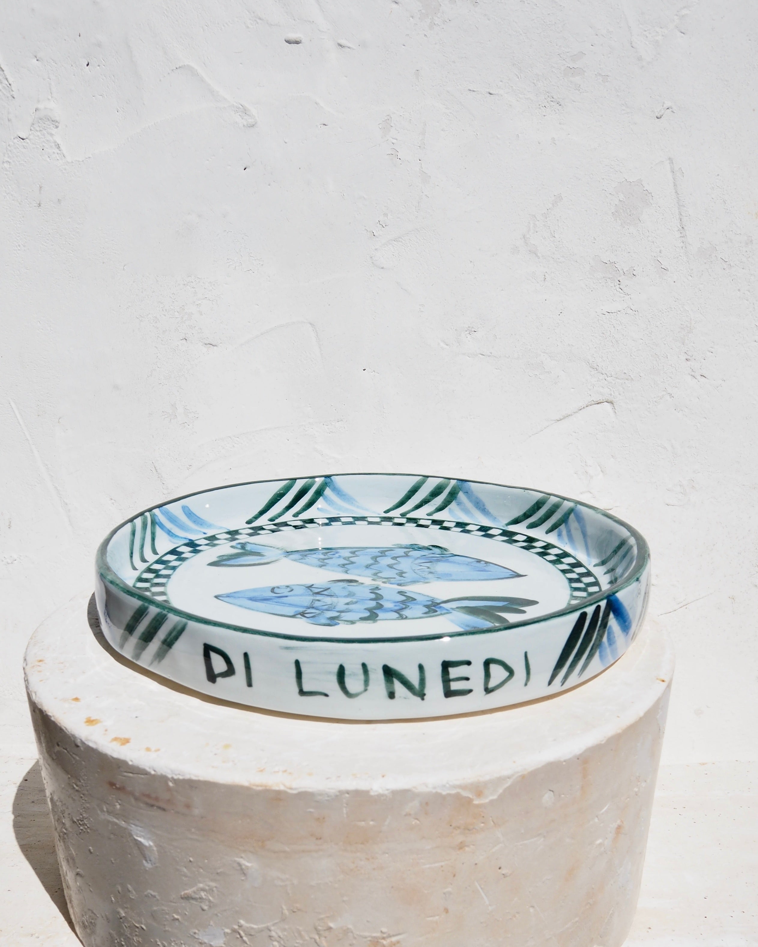 Sardine Plate - Verde check
