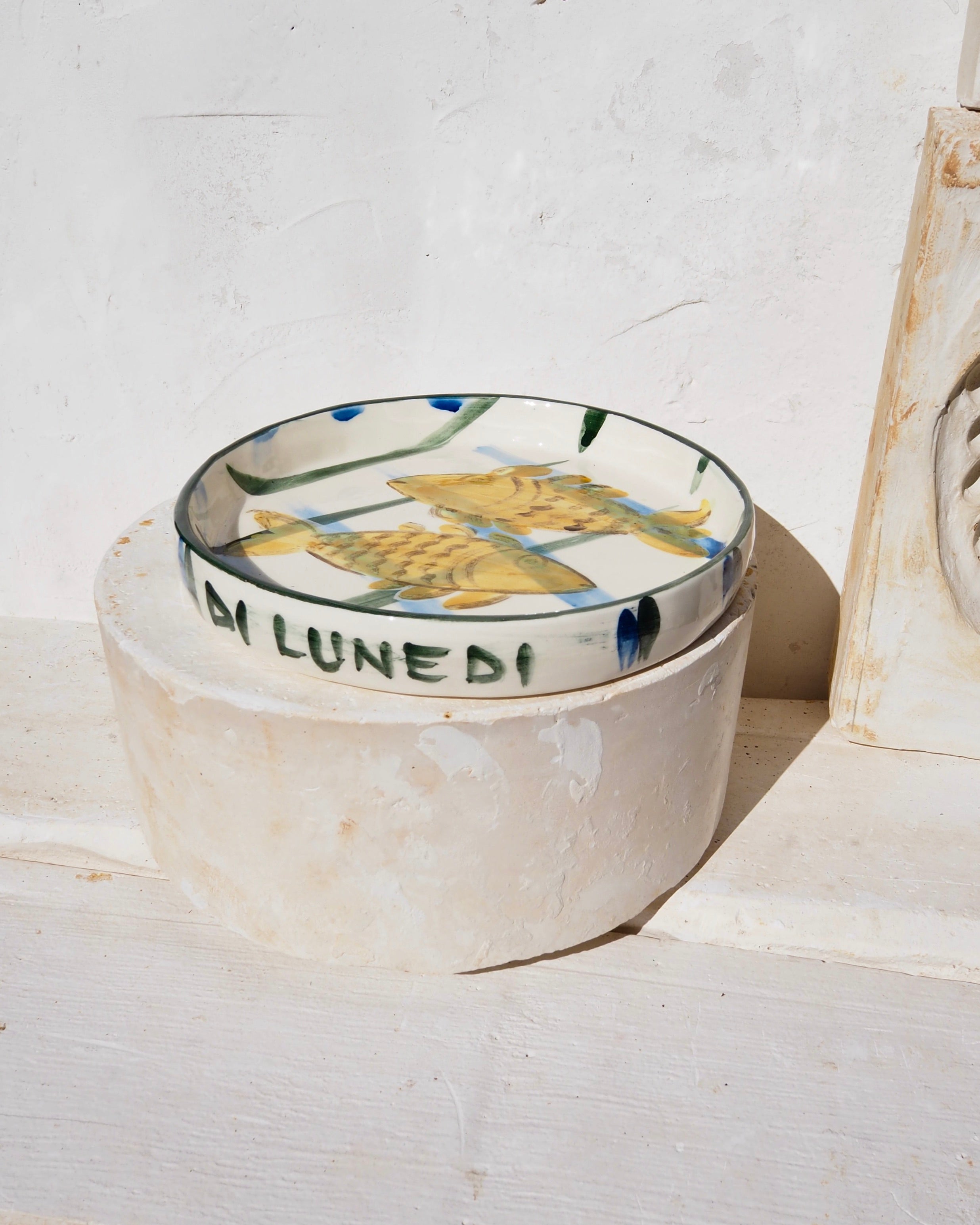 Sardine Plate - Yellow Fish