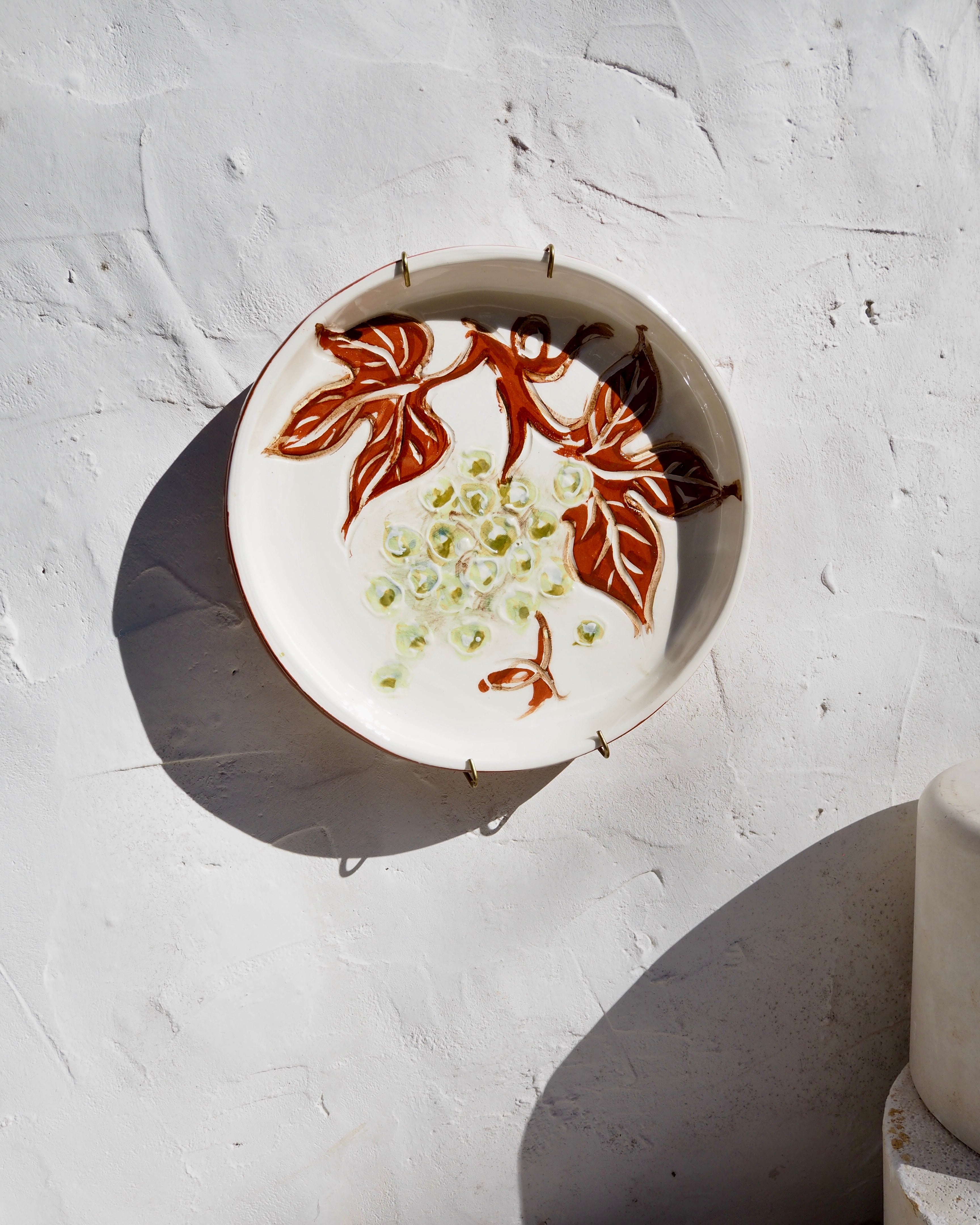 Sardine Plate - Carved Vines