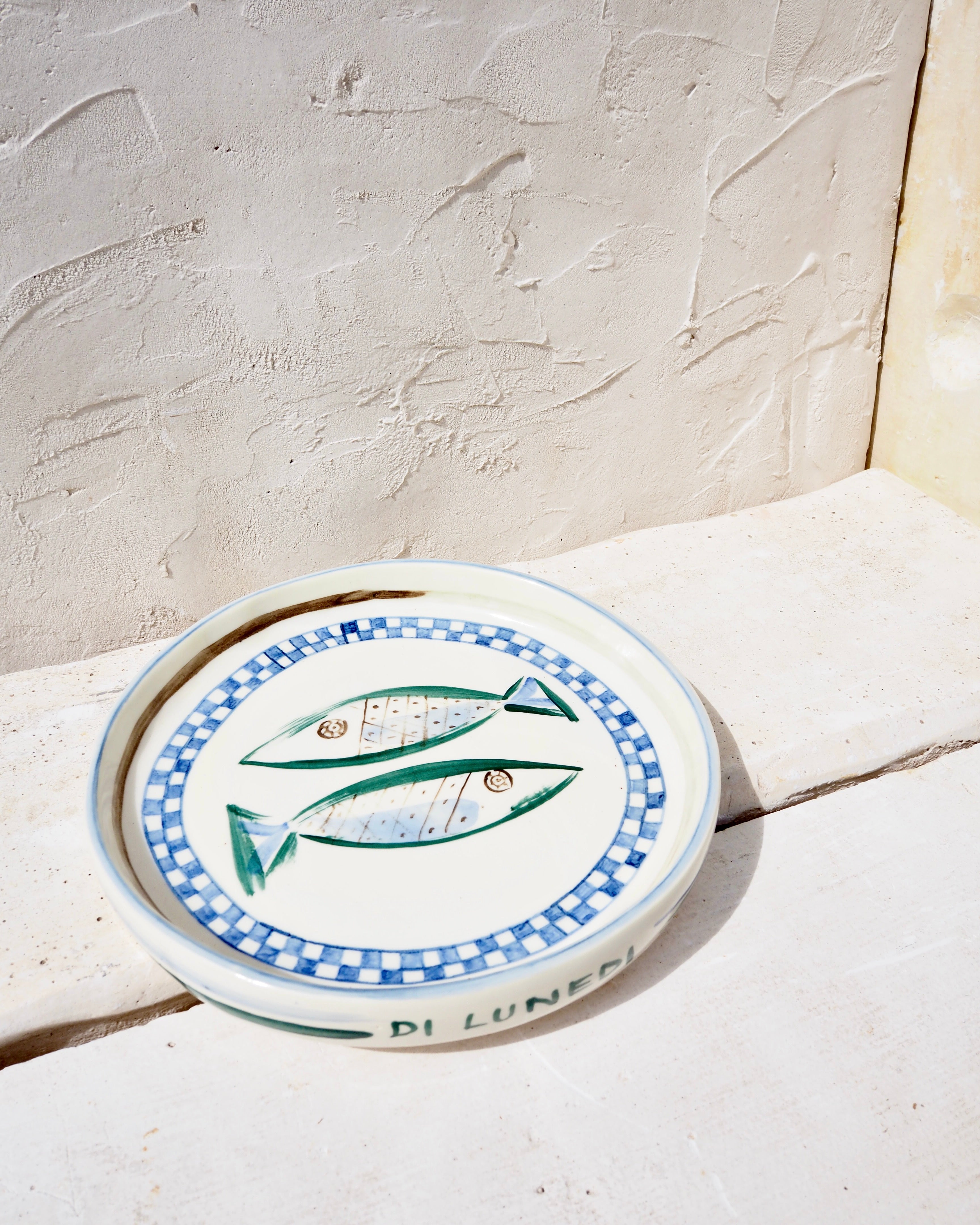 Sardine Plate -  Blu Check