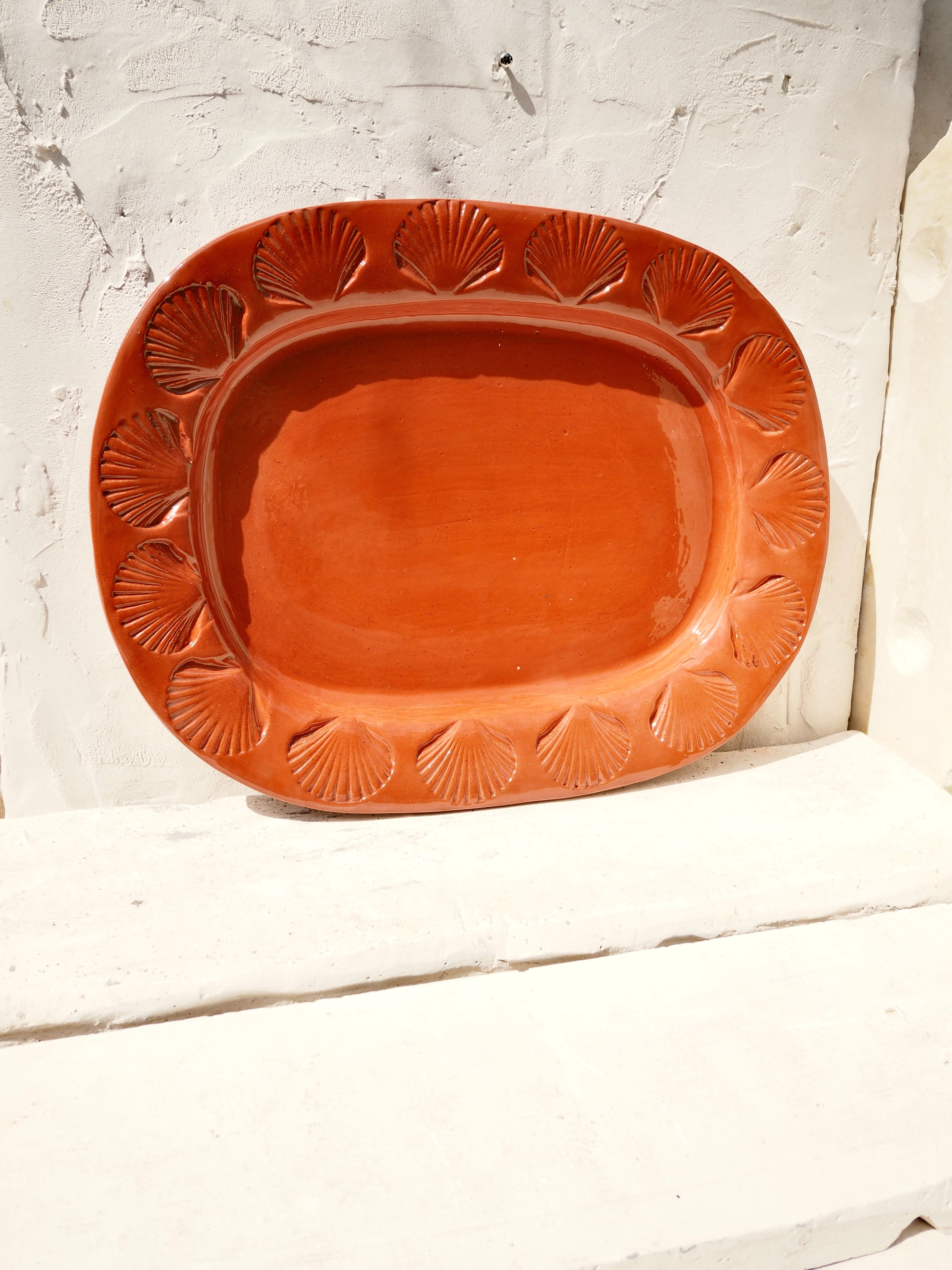 Terracotta Shell Platter