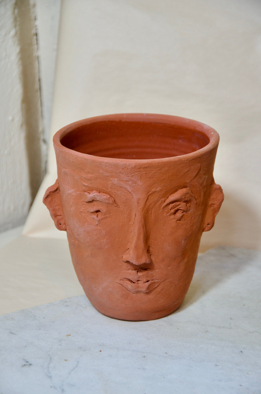 Terracotta Head Vase
